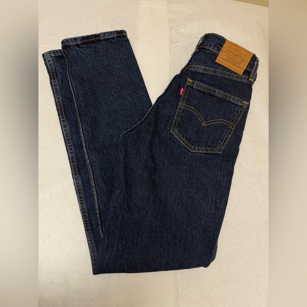 LEVIS PREMIUM 70’s High Slim Straight🌺 Classic Blue Denim Jeans🌺